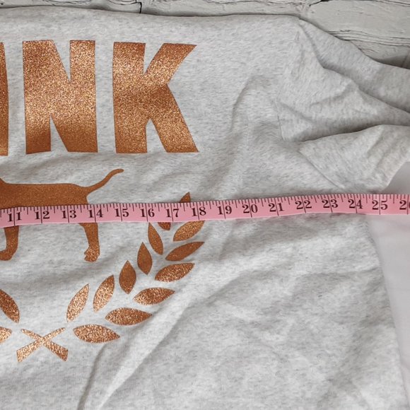 VICTORIA'S SECRET 'PINK' SIGNATURE DOG LOGO SHIPPING BACK FLEECE HOODIE - Picture 7 of 16